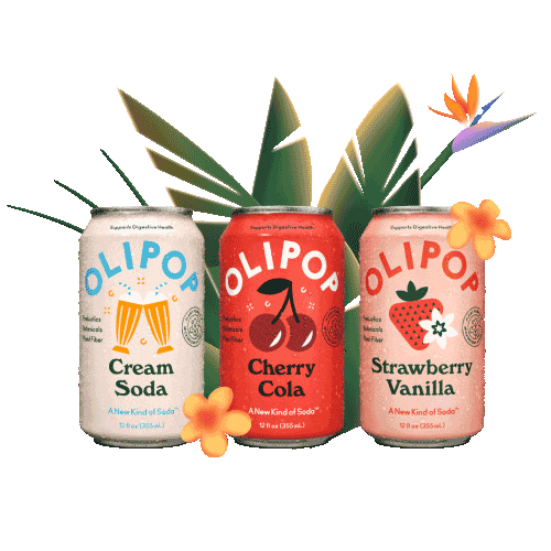 Creamsoda Cherrycola Sticker by OLIPOP