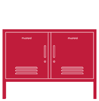 Locker Cupboard Sticker by mustard made