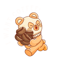 Coffee Puns Sticker by Loka Made