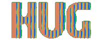 Glitch Hug Sticker