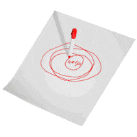 Illustration Help Sticker by Janet Mac