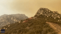 Firefighter Footage Shows Helitanker Protecting National Park During KNP Complex Fire