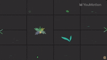 Plant motion elements set for video edits