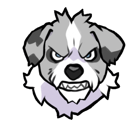 Angry Dog Sticker