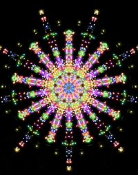 Space Fireworks GIF