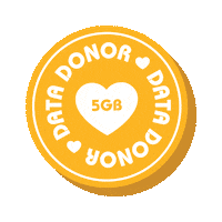 Data Button Sticker by Singtel