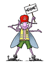 Fly Bug Sticker by Louhela Jam