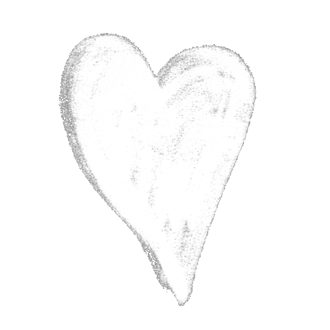 White Heart Sticker
