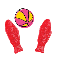 Sugarwish summer candy sugar beach ball Sticker
