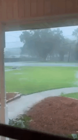 Lightning Bolt Strikes Amid Southern Louisiana Storm