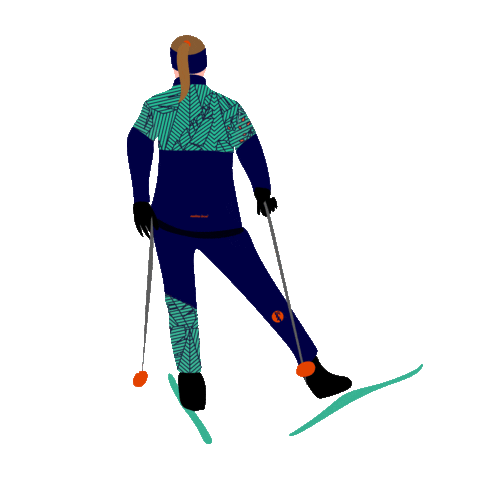 Skiing Langlauf Sticker by Hannes Hawaii Tours