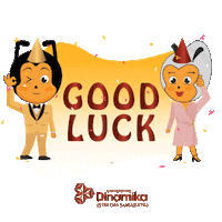 Party Mascot Sticker by UNIVERSITAS DINAMIKA