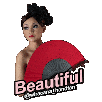 Bali Hand Fan Sticker by Wiracana Handfan