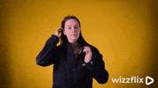 Wizzflix_ dance yellow peace move GIF