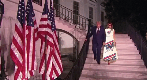 hashtagsantos giphyupload donald trump rnc melania GIF