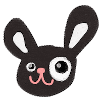 aileenirmina sad bunny rabbit bored Sticker