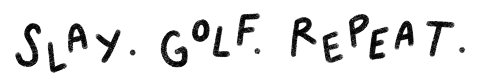 Girl Golf Sticker by Catharina Stewart