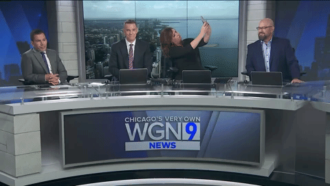 selfie lol GIF by WGN Morning News