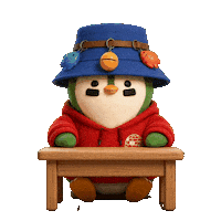 Tired Penguin Sticker by Zaddy