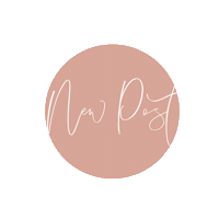 New Post Lettering Sticker