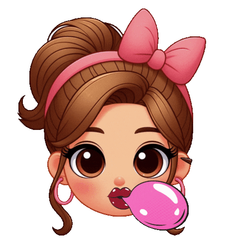 Bubble Gum Girl Sticker