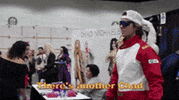 chadgoesdeep high five drag race race car chad goes deep GIF