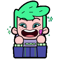 excited animation Sticker