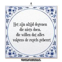 Wijsheid Spreuk Sticker by Tegelspreuken.nl