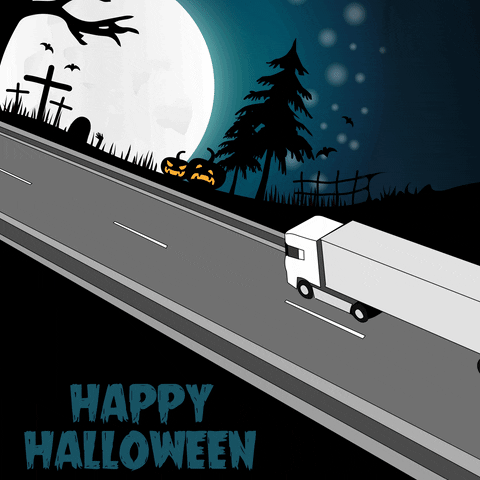 Halloween Delivery GIF by HTR Spedition