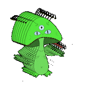 Alien Sticker by Psicocandis