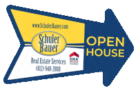 SchulerBauer real estate arrow realtor sign Sticker