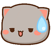 Cat Peach Sticker