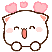 Cat Peach Sticker