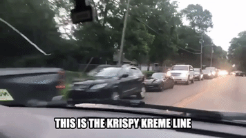 Miles-Long Line For Reopened Krispy Kreme
