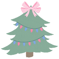kristinwinchester christmas tree knw kristin winchester preppy christmas tree Sticker