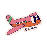 Travel Plane Sticker by Siroko
