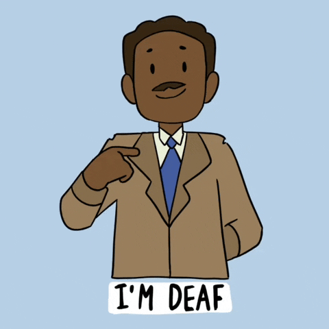 Hard Of Hearing Sign Language GIF by mishipiku




inFlux English School: Os Cinco Sentidos em inglês - Audição


como falar de audição em inglês

inFlux English School: Os Cinco Sentidos em inglês - Audição


como falar de audição em inglês
