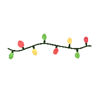 zandraart christmas xmas lights decoration Sticker