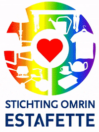 OmrinEstafette rainbow community diversity samen GIF