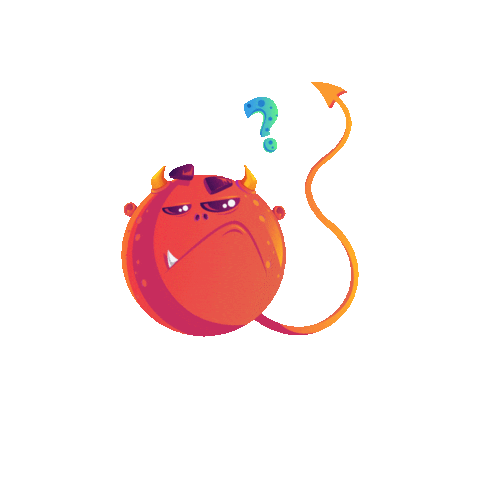 Confused Virus Sticker by Creative Hatti