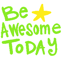 Star Be Awesome Sticker by Jelene