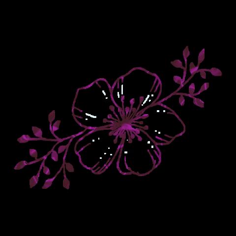 PaperFlowerFR giphygifmaker gif artist fleur lunaire fleur rose GIF