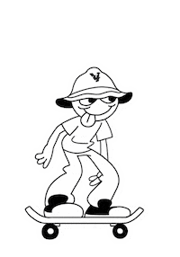 VIVACECOLLECTIF dance skate hip hop skateboard Sticker