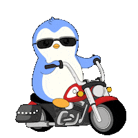 On My Way Deal With It Sticker by Pudgy Penguins