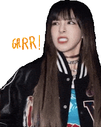 Angry Sandara Park Sticker