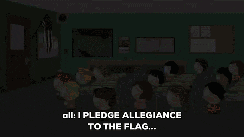 speaking american flag GIF by South Park 