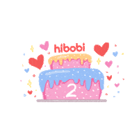 hibobi birthday swipe up swipe happybirthday Sticker