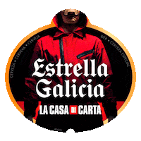 La Casa De Papel Beer Sticker by Estrella Galicia