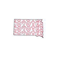 Coyotes Usd Sticker by University of South Dakota