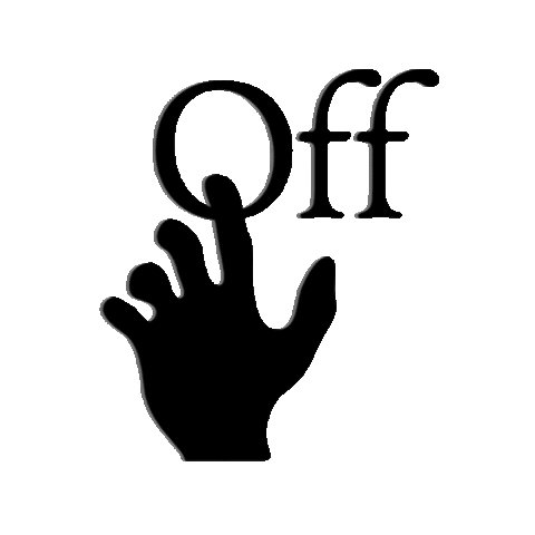 off____white floating off-white Sticker